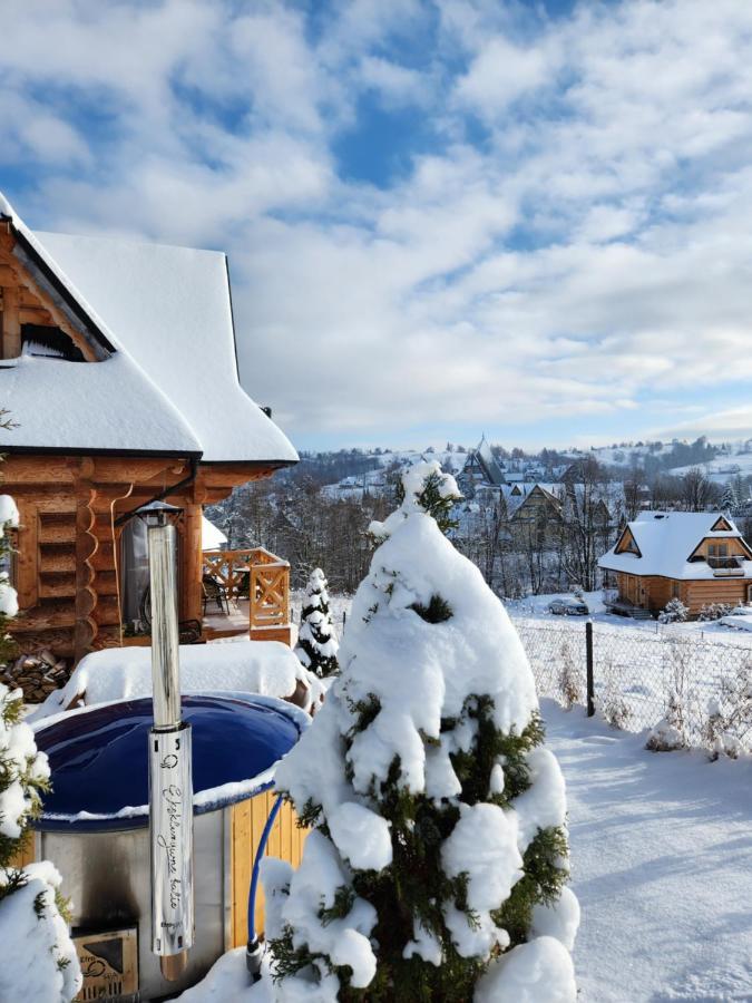 זקופאנה Goralska Chatka 3 Highland Cottage - Jacuzzi, Sauna, Split Ac, Private Parking, Mountains View מראה חיצוני תמונה
