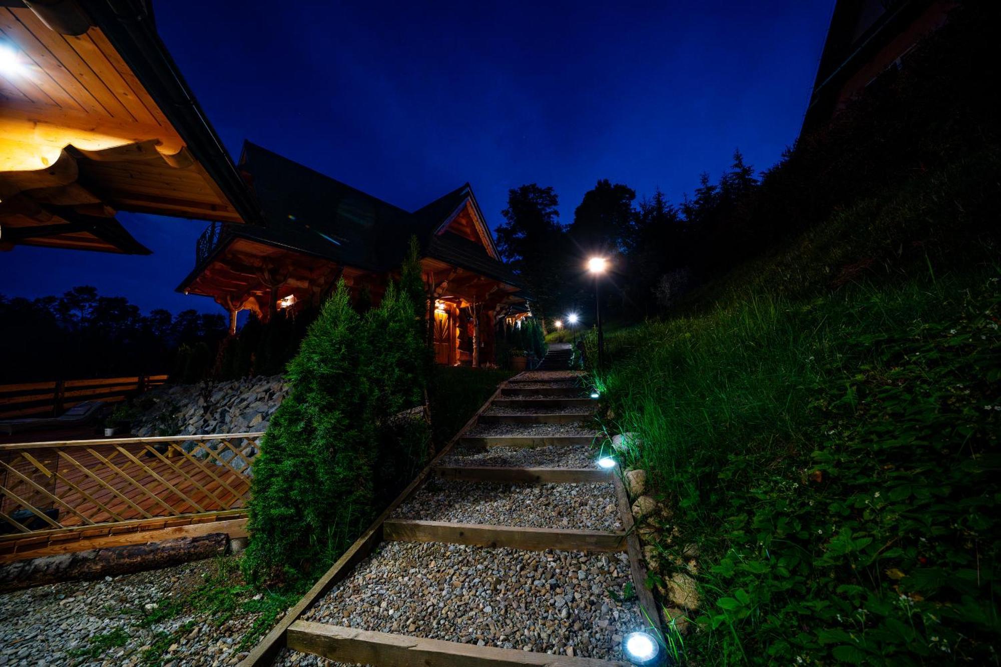 זקופאנה Goralska Chatka 3 Highland Cottage - Jacuzzi, Sauna, Split Ac, Private Parking, Mountains View מראה חיצוני תמונה