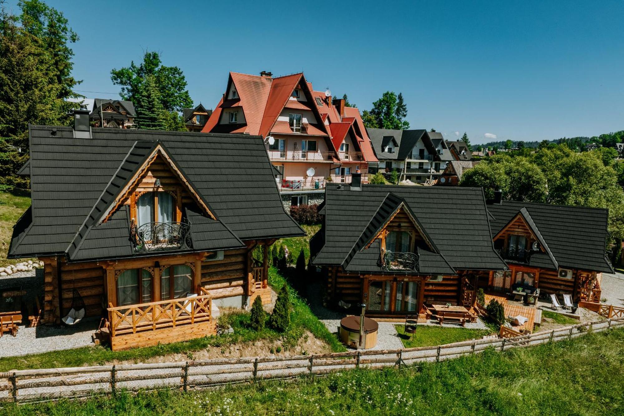 זקופאנה Goralska Chatka 3 Highland Cottage - Jacuzzi, Sauna, Split Ac, Private Parking, Mountains View מראה חיצוני תמונה