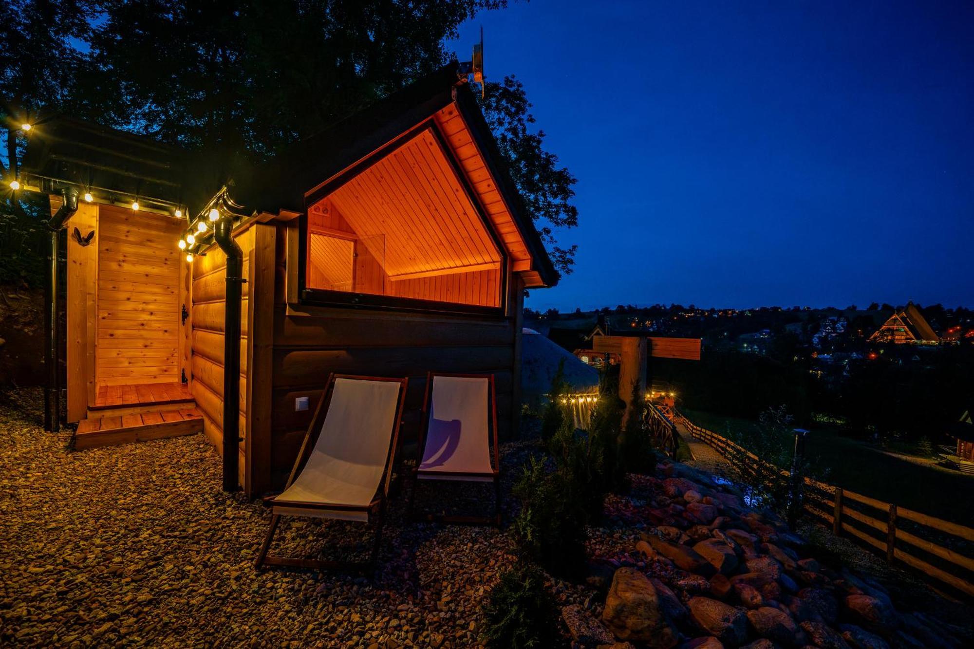 זקופאנה Goralska Chatka 3 Highland Cottage - Jacuzzi, Sauna, Split Ac, Private Parking, Mountains View מראה חיצוני תמונה