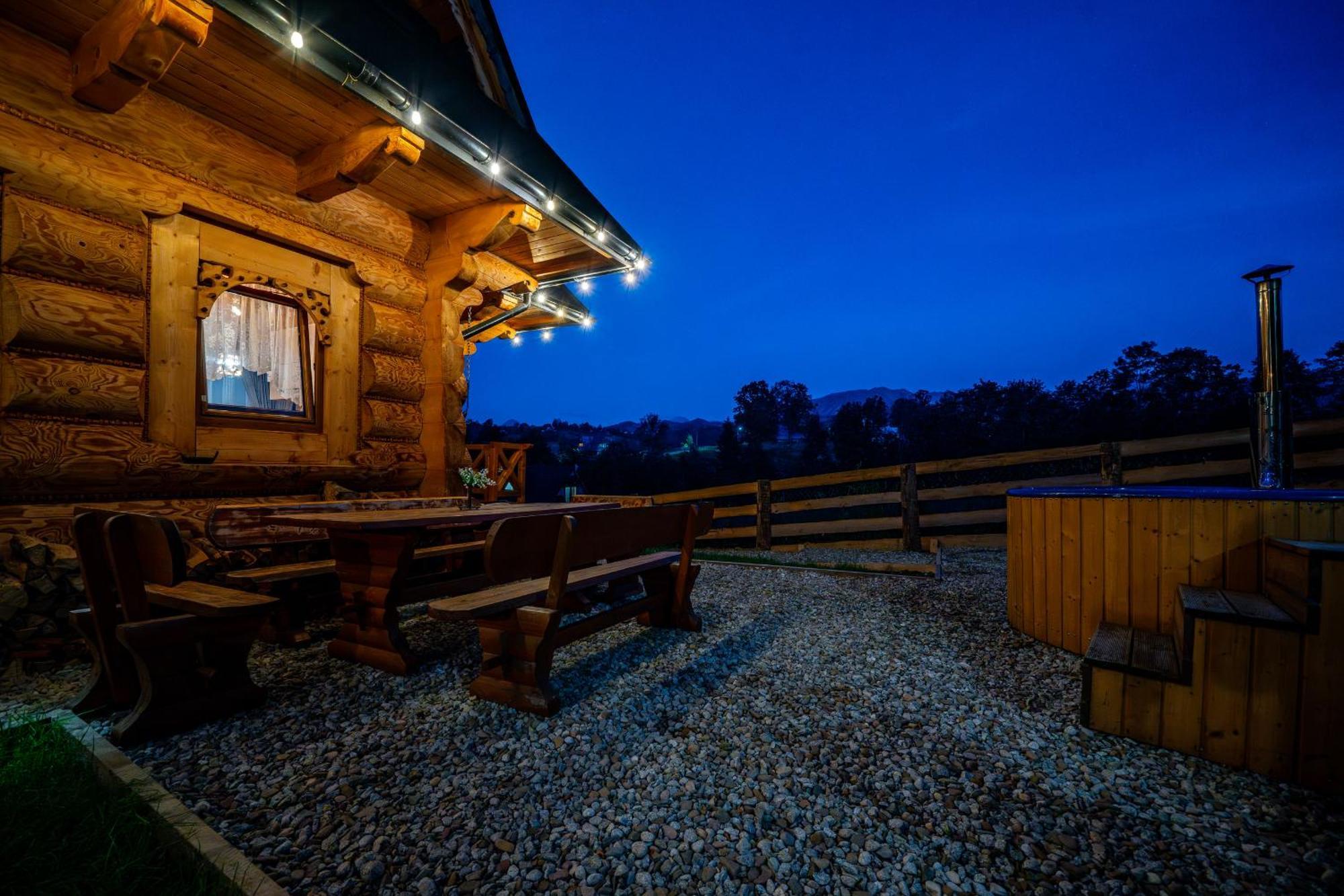 זקופאנה Goralska Chatka 3 Highland Cottage - Jacuzzi, Sauna, Split Ac, Private Parking, Mountains View מראה חיצוני תמונה