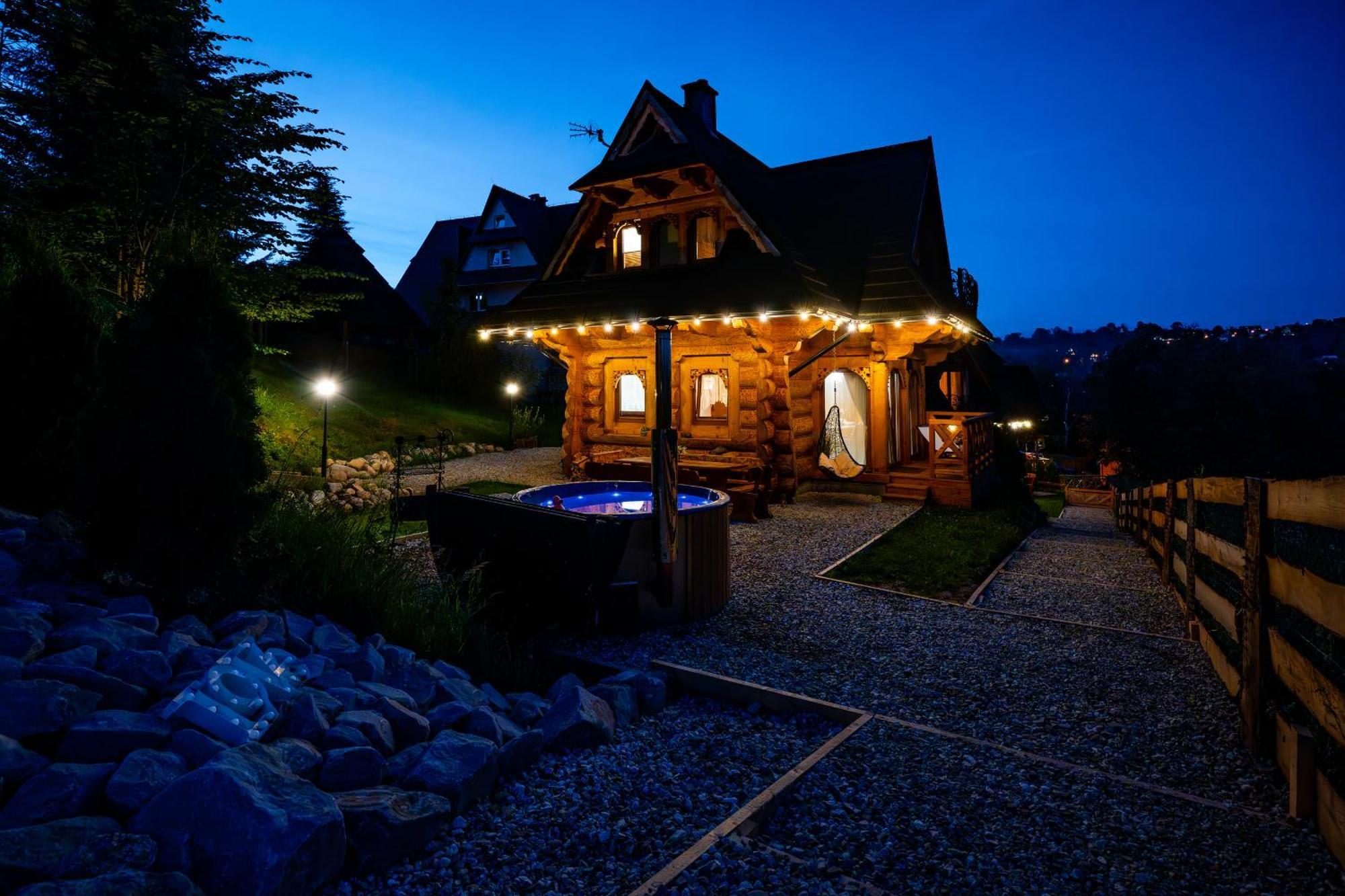 זקופאנה Goralska Chatka 3 Highland Cottage - Jacuzzi, Sauna, Split Ac, Private Parking, Mountains View מראה חיצוני תמונה