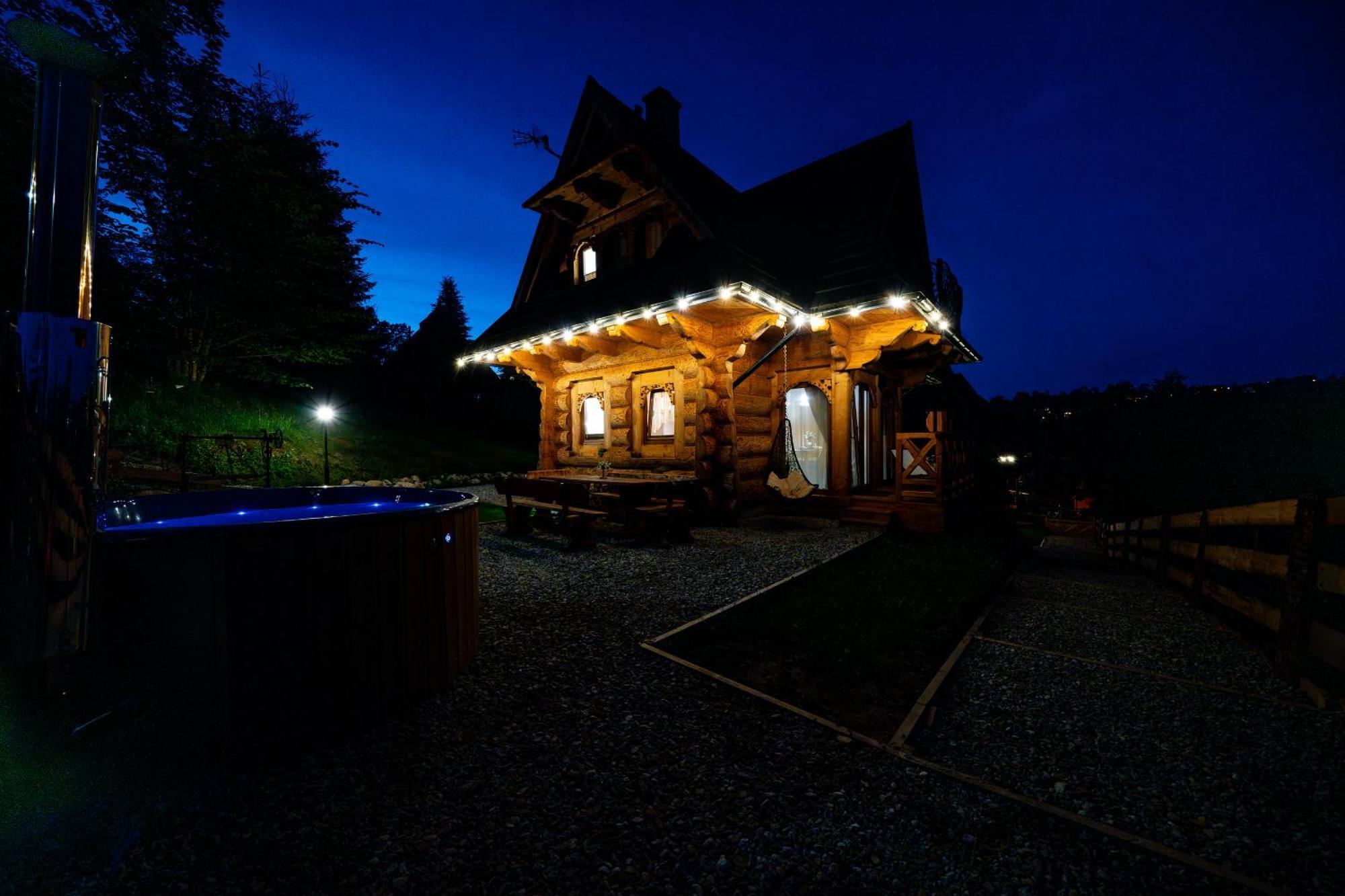 זקופאנה Goralska Chatka 3 Highland Cottage - Jacuzzi, Sauna, Split Ac, Private Parking, Mountains View מראה חיצוני תמונה